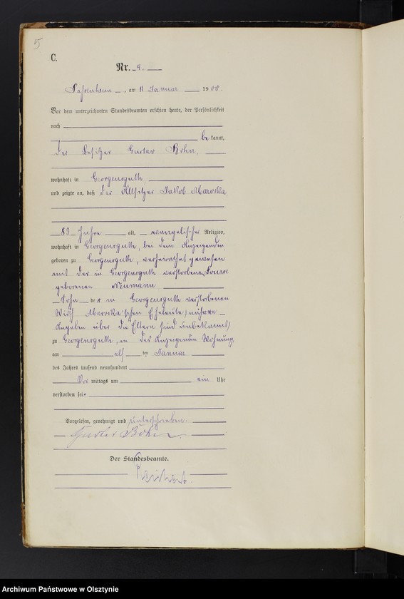 image.from.unit.number "Sterbe-Haupt-Register Nr 1 - 134"