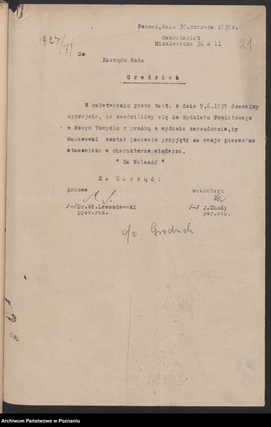 Obraz 20 z jednostki "Korespondencja z kołami."