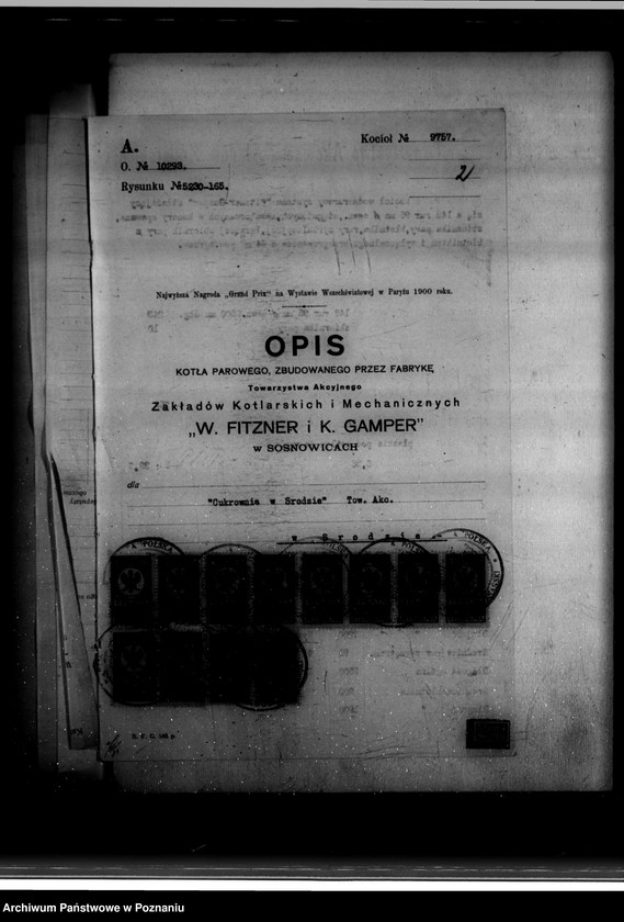Obraz 6 z jednostki "Cukrownia w Środzie Towarzystwo Akcyjne Nr woj. 123"