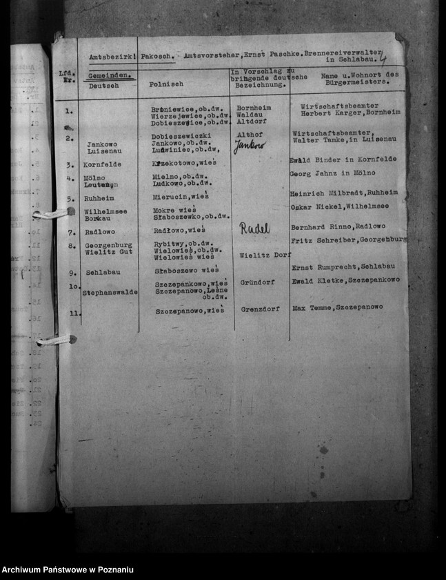 Obraz 8 z jednostki "Ortsnamenänderung Kreis Mogilno"