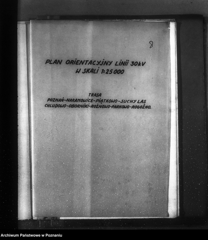 Obraz 20 z jednostki "Plan orientacyjny linii 30 km w skali 1:25000 Trasa: Poznań-Kobylepole-Kórnik-Biernatki-Zaniemyśl-Łęgi-Pyszące-Dolsk-Gostyń"
