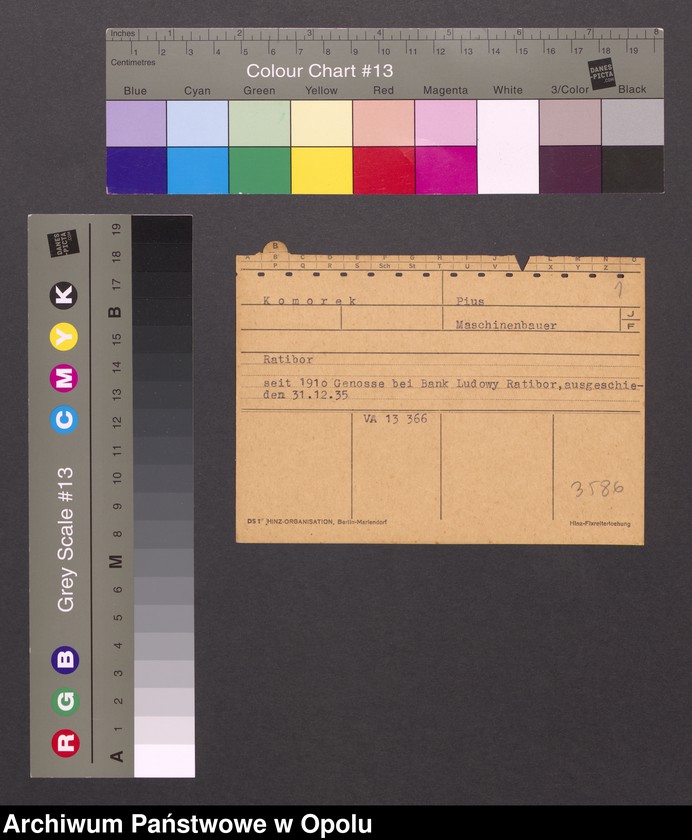 Obraz 3 z jednostki "[Komorek Pius, zam. Ratibor]"