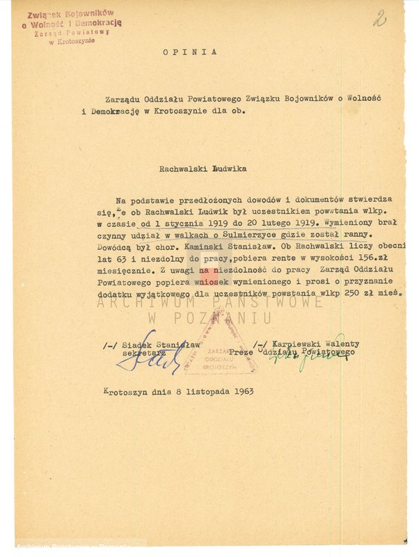 Obraz 16 z jednostki "Życiorysy powstańców wielkopolskich: R - tom l /Rachwalski Ludwik - Recki Wacław/."