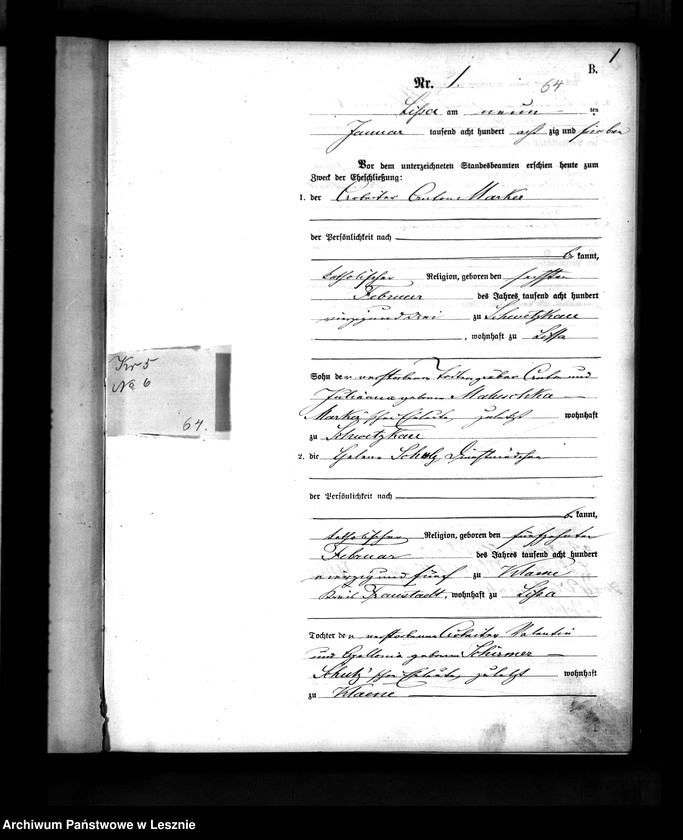 Obraz 4 z jednostki "[Księga małżeństw]"