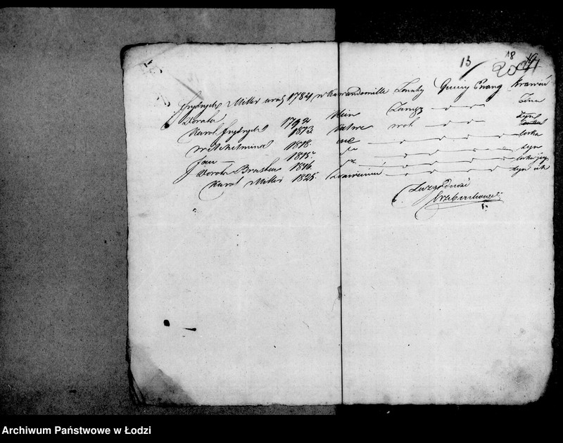 Obraz 18 z jednostki "Akta tyczące się świadectw przesiedleń"