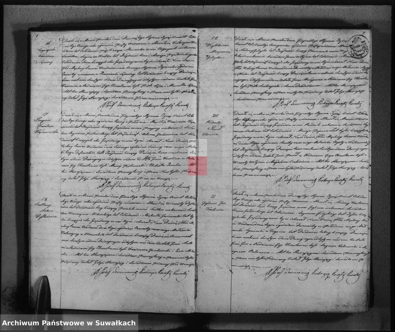 image.from.unit.number "Księga duplikat urodzonych, zaślubionych i umarłych w parafii katolickiej Puńsk na rok 1848"