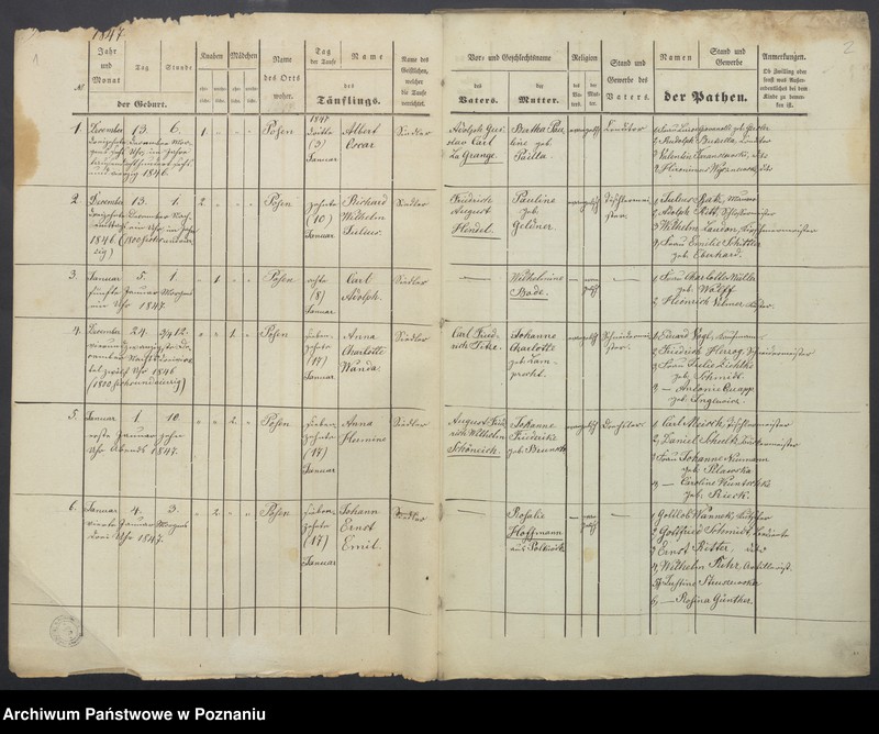 Obraz 4 z jednostki "Taufregister-Duplikat"