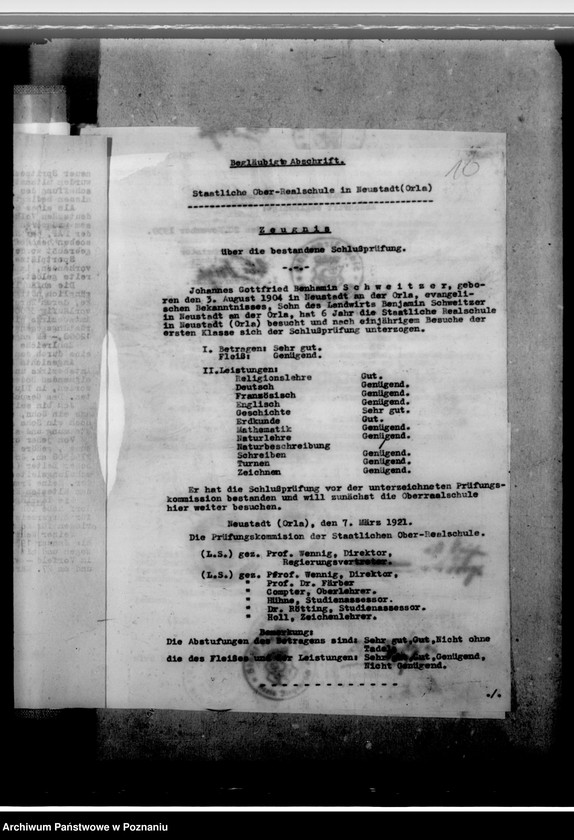 Obraz 14 z jednostki "Schweitzer, Benjamin - komisarz obwodowy w Dłutowie, powiat Łask"