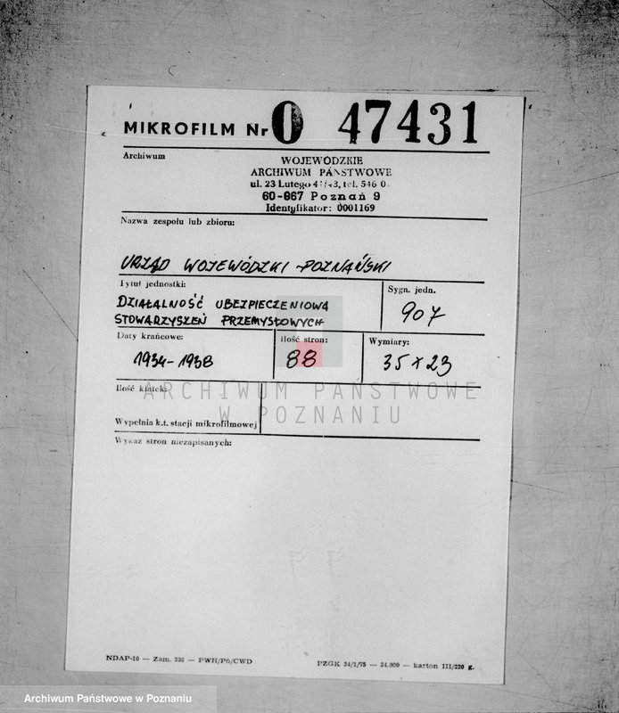 Obraz 2 z jednostki "/Działalność ubezpieczeniowa stowarzyszeń przemysłowych/"