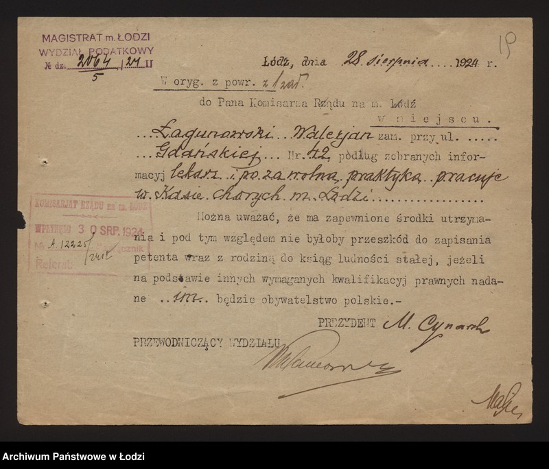 Obraz 20 z jednostki "Nadanie obywatelstwa Nr 3427-5123, 149-210"