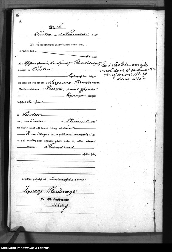 Obraz 19 z jednostki "[Księga urodzeń - miasto]"