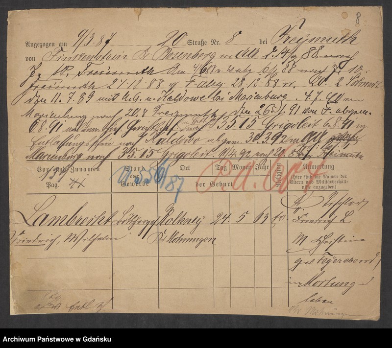 image.from.unit.number "Karty meldunkowe: Lambert - Landecker"