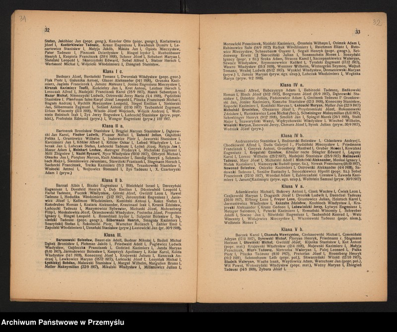 image.from.unit.number "XXXIII Sprawozdanie Dyrekcji c.k. Gimnazjum w Jarosławiu za rok szkolny 1918"