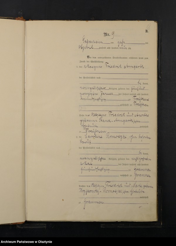 image.from.unit.number "Heiraths-Haupt-Register Nr 1 - 40"