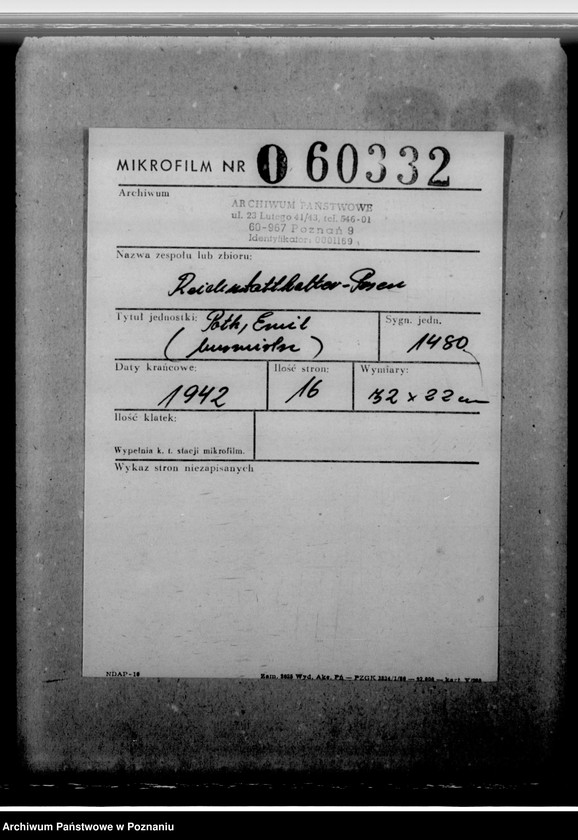 Obraz 2 z jednostki "Poth, Emil - burmistrz"