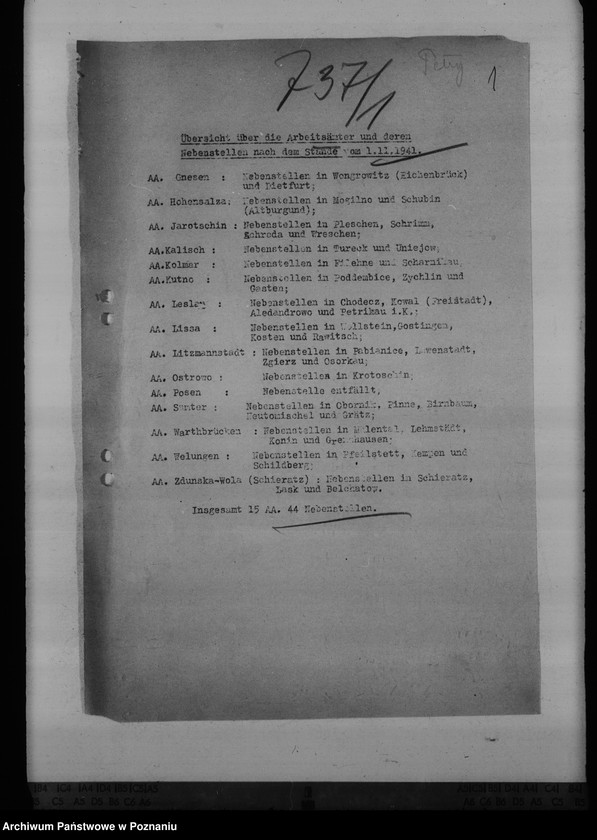 Obraz 6 z jednostki "Unterbringung der Arbeitsämter"