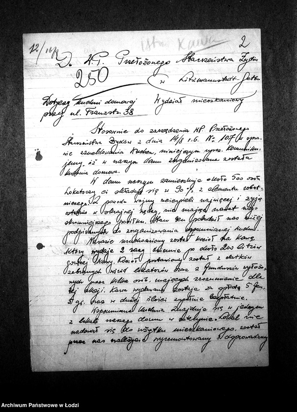 Obraz 5 z jednostki "Kuchnia N. 353 ul. Franciszkańska 38 [Działalność, personel, konsumenci, kontrole]"