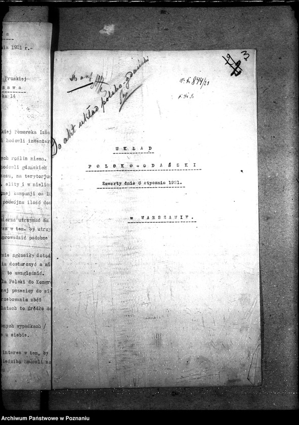 Obraz 7 z jednostki "Sprawy szczegółowo-administracyjne Układ polsko - gdański"