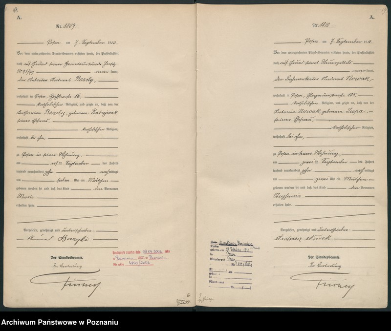 Obraz 12 z jednostki "Księga miejscowa urodzeń tom IV [Rejestr główny urodzeń]"