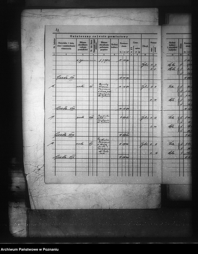 Obraz 15 z jednostki "Ostateczny rejestr pomiarowy majątku Trzebień i Wudzynek powiatu bydgoskiego"