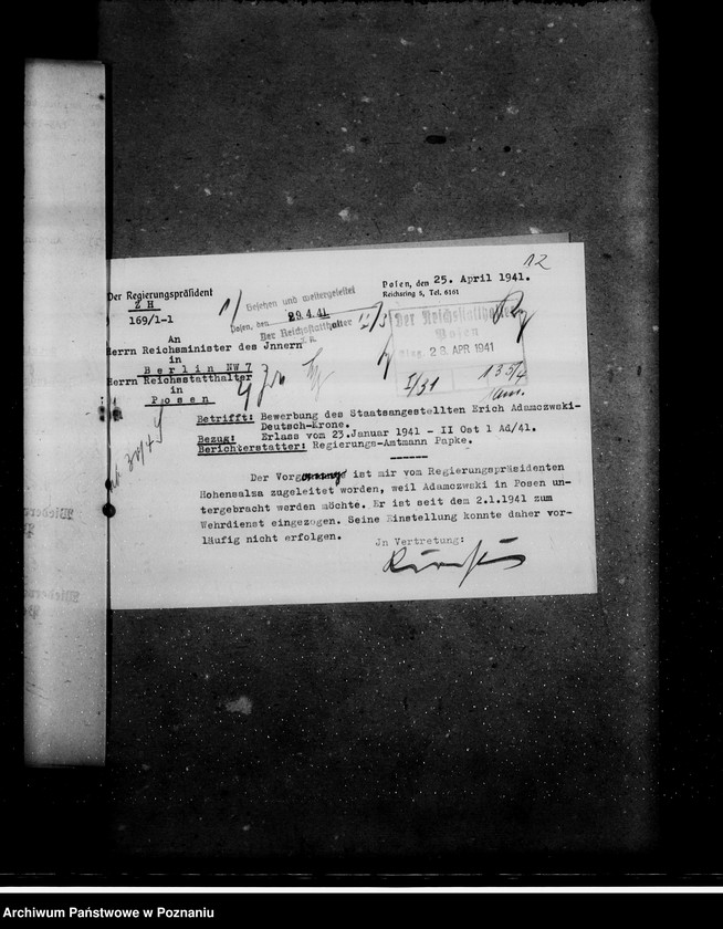 Obraz 16 z jednostki "Bewerbungen um Anstellung"