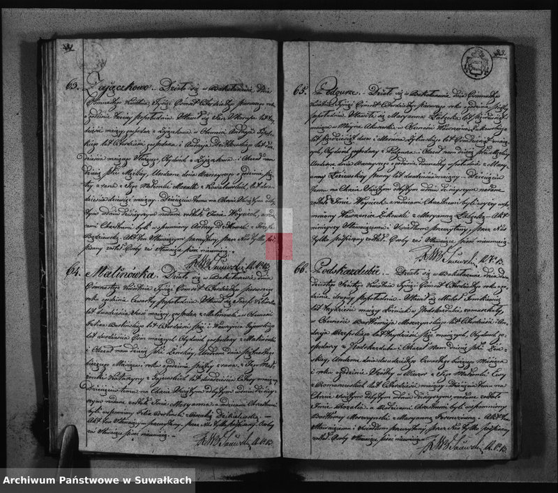image.from.unit.number "Księga Duplikat z Roku 1841 Parafij Bakałarzewskiey przeznaczona do Archiwum Hipotecznego"
