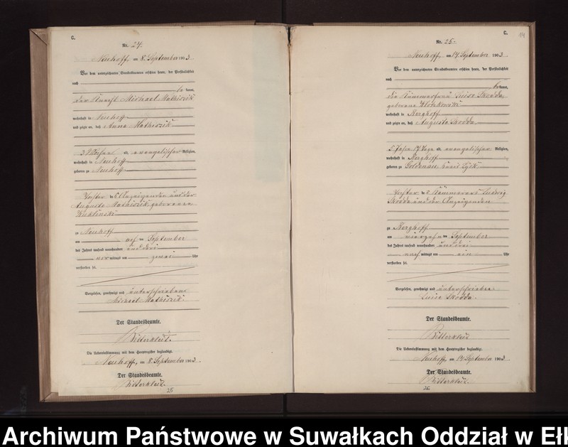 image.from.unit.number "Sterbe-Neben-Register des Preussischen Standes-Amtes Neuhoff Kreis Loetzen"