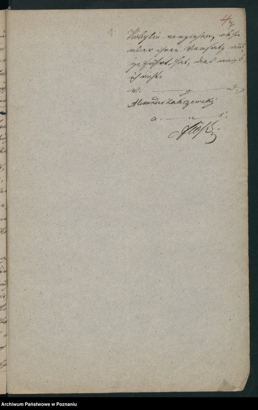 Obraz 10 z jednostki "A. betr. die Hauslieferung des hier aufgegriffenen polnischen Überläufers Alexander Zakrzewski nach Polen"