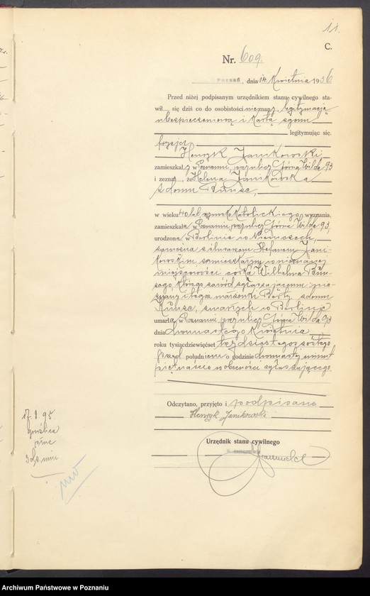 Obraz 13 z jednostki "Księga miejscowa zgonów tom II [Rejestr główny zgonów]"