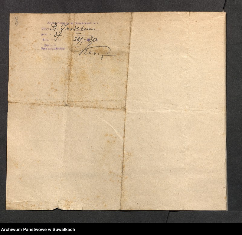 image.from.unit.number "Dowody do aktów ślubu Suwalskiego Okręgu Bożniczego 1930 rok"