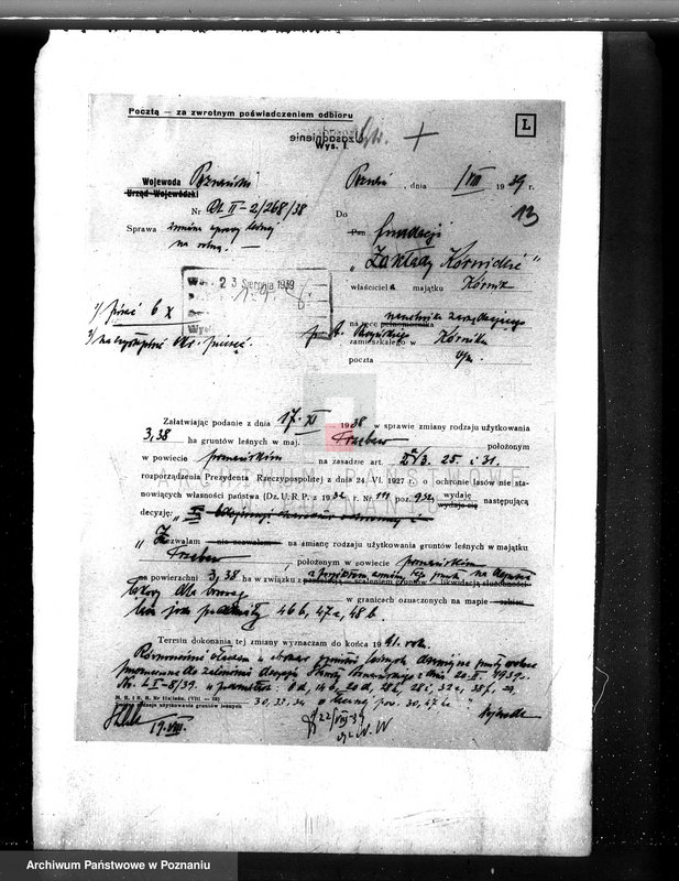 image.from.unit.number "Nadzór nad gospodarką leśną w lasach fundacji kórnickiej"