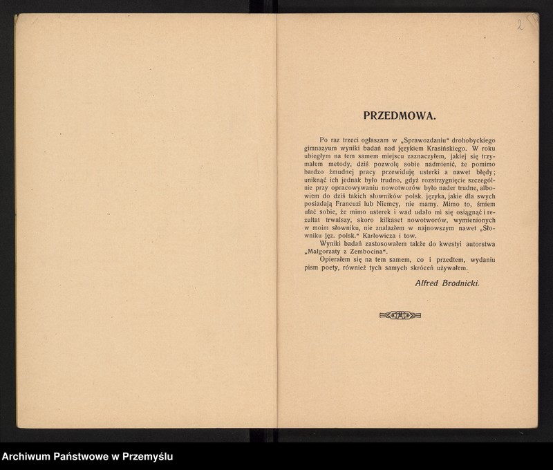 image.from.unit.number "Sprawozdanie Dyrekcji c.k. gimnazjum im. Franciszka Józefa w Drohobyczu za rok szkolny 1914"