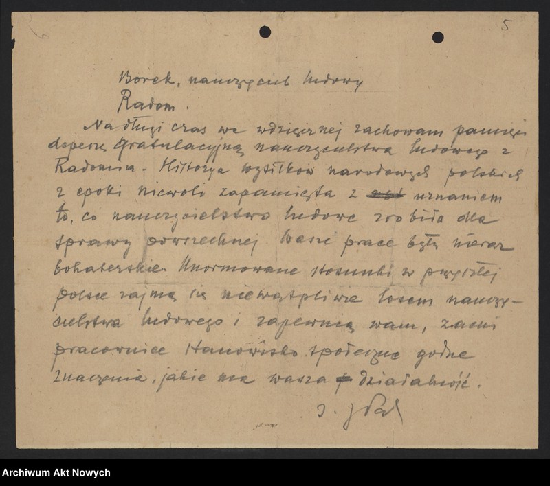 image.from.unit.number "Hołdy; listy, depesze, adresy, od instytucji, organizacji, osób prywatnych"