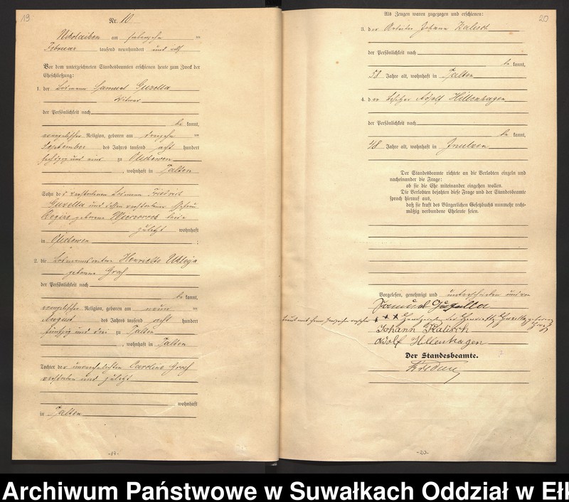image.from.unit.number "Heirats=Haupt=Register des Königlichen Preussischen Stande-Amtes Nikolaiken Kreis Sensburg"