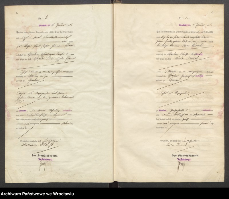 image.from.unit.number "Sterbe-Haupt-Register Breslau IV 1913 Band 1"