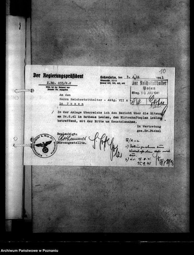 Obraz 14 z jednostki "Wirtschaftsplan Leslau (Włocławek)"