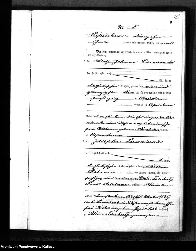 Obraz 18 z jednostki "[Księga małżeństw]"