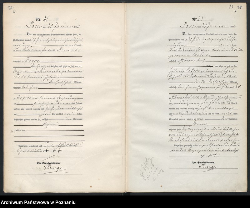 Obraz 14 z jednostki "Księga urodzeń"