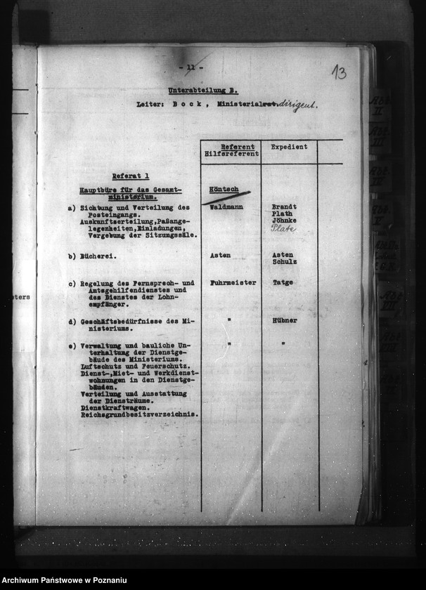 Obraz 16 z jednostki "Geschäftsverteilungsplan des Reichsministerium für Ernährung und Landwirtschaft"