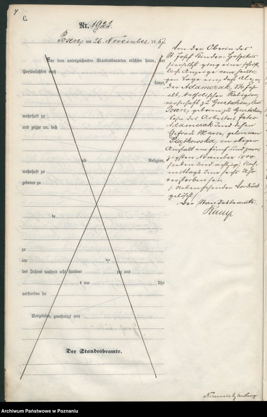 Obraz 7 z jednostki "Księga zgonów t. V"