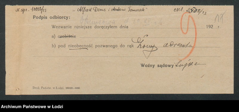 Obraz 19 z jednostki "Alfred Dems i Antoni Tomczak- handel wszelkimi towarami"