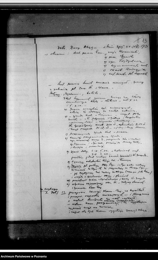 Obraz 17 z jednostki "Protokoły zebrań Zarządu Okręgu Poznańskiego"