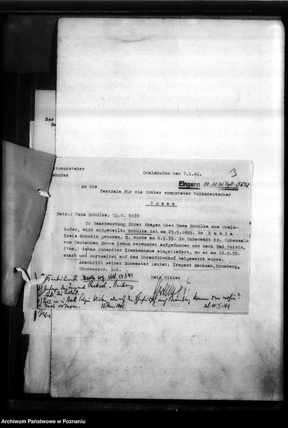 Obraz 7 z jednostki "Hans Schülke aus Odalshofen, Kreis Hohensalza (Inowrocław)"