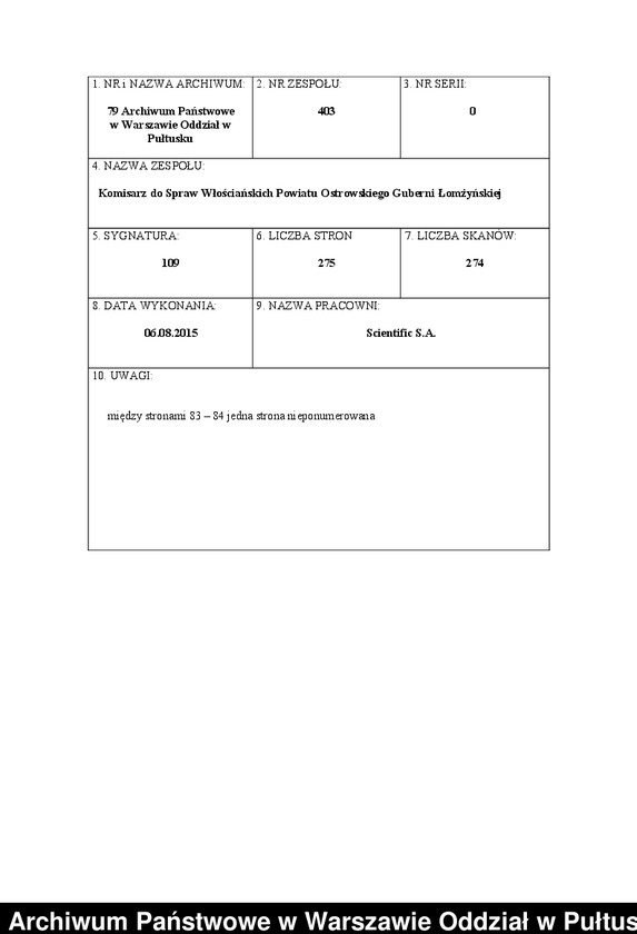 image.from.unit.number "O urządzaniu chłopów byłej rządowej wsi Dąbrowa, gm. Jasienica"