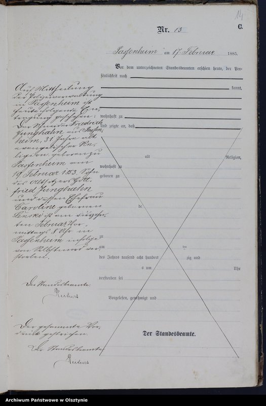 image.from.unit.number "Sterbe-Haupt-Register Nr 1 - 101"