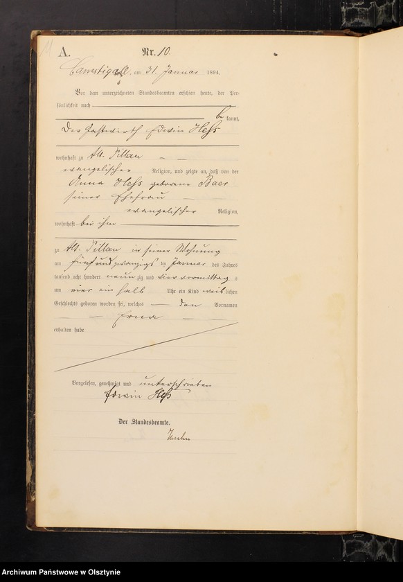 image.from.unit.number "Geburts-Haupt-Register Nr 1 - 168"