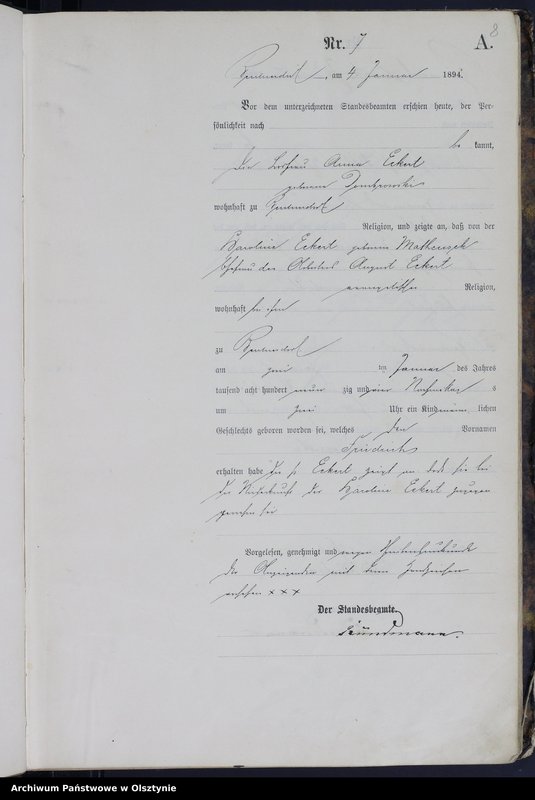 image.from.unit.number "Geburts-Haupt-Register Nr 1 - 322"