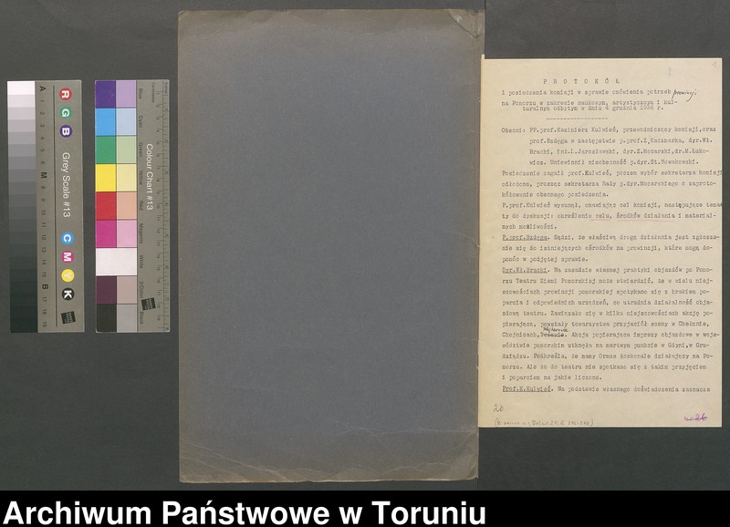 image.from.unit.number "[Protokoły posiedzeń Komisji w sprawie potrzeb prowincji na Pomorzu w zakresie naukowym, artystycznym i kulturalnym]"