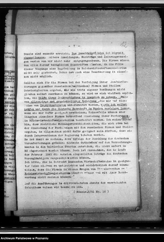 Obraz 16 z jednostki "Rundschreiben der Sparkassen und Giroverband"