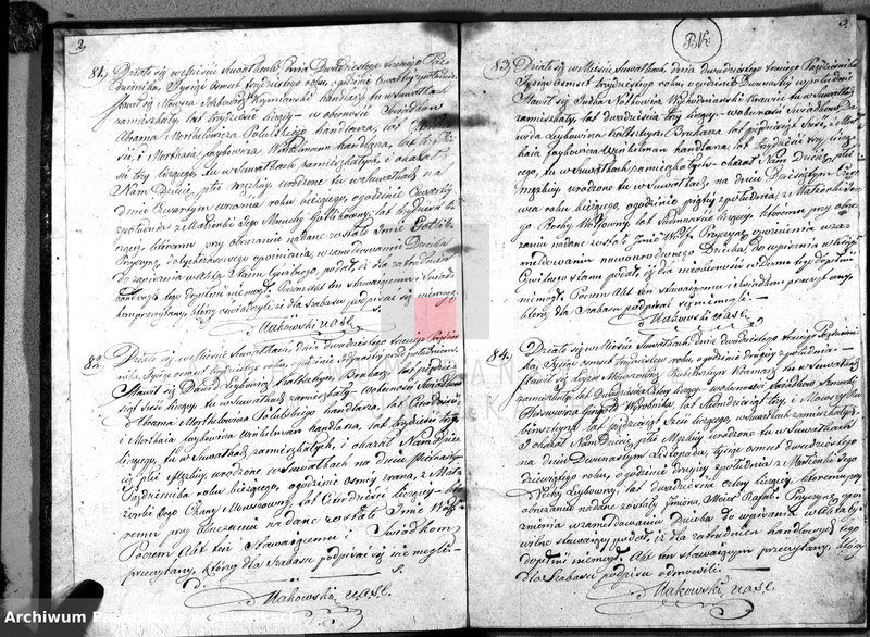 image.from.unit.number "Duplikat Akta Urzędnika Stanu Cwilnego Wyznania Moyżeszowego Okręgu Suwalskiego Urodzonych z roku 1830"